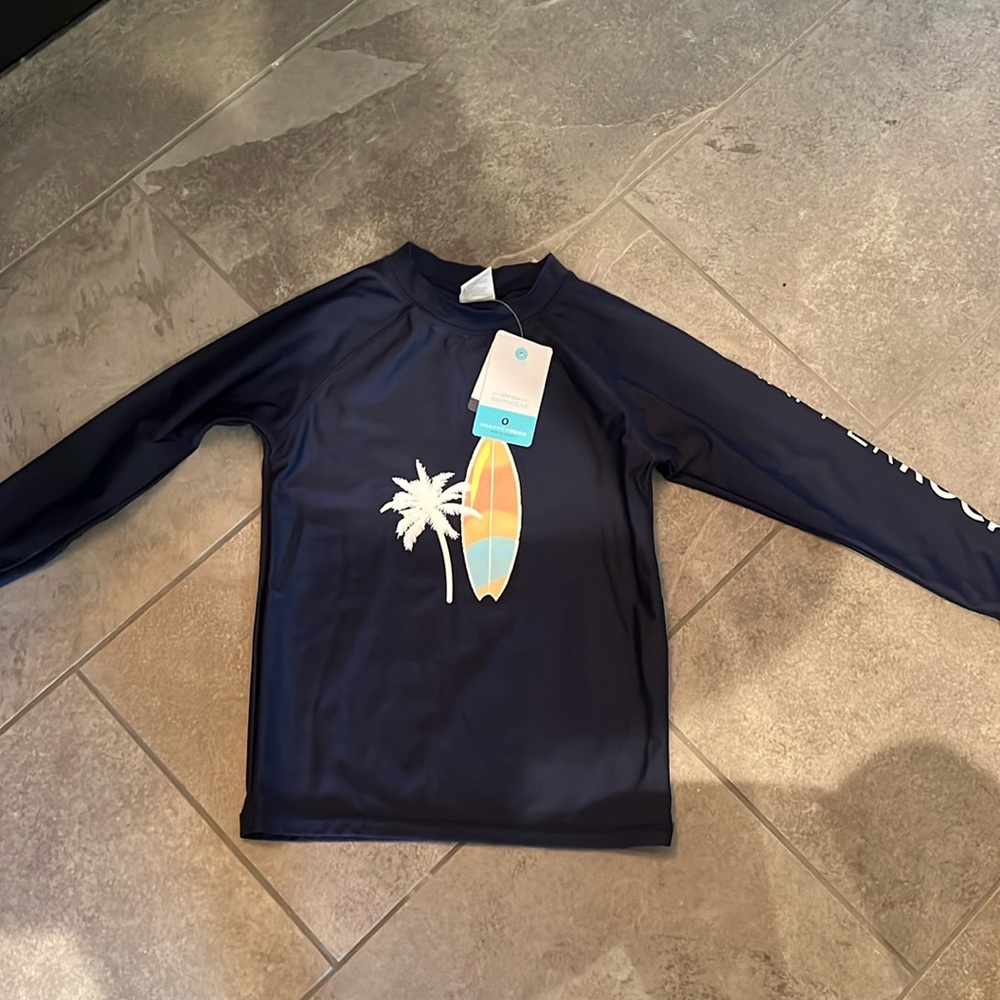 NWT Navy Snapper Rock RASH TOP ** size 6 (5-6) & size 8 (7-8)